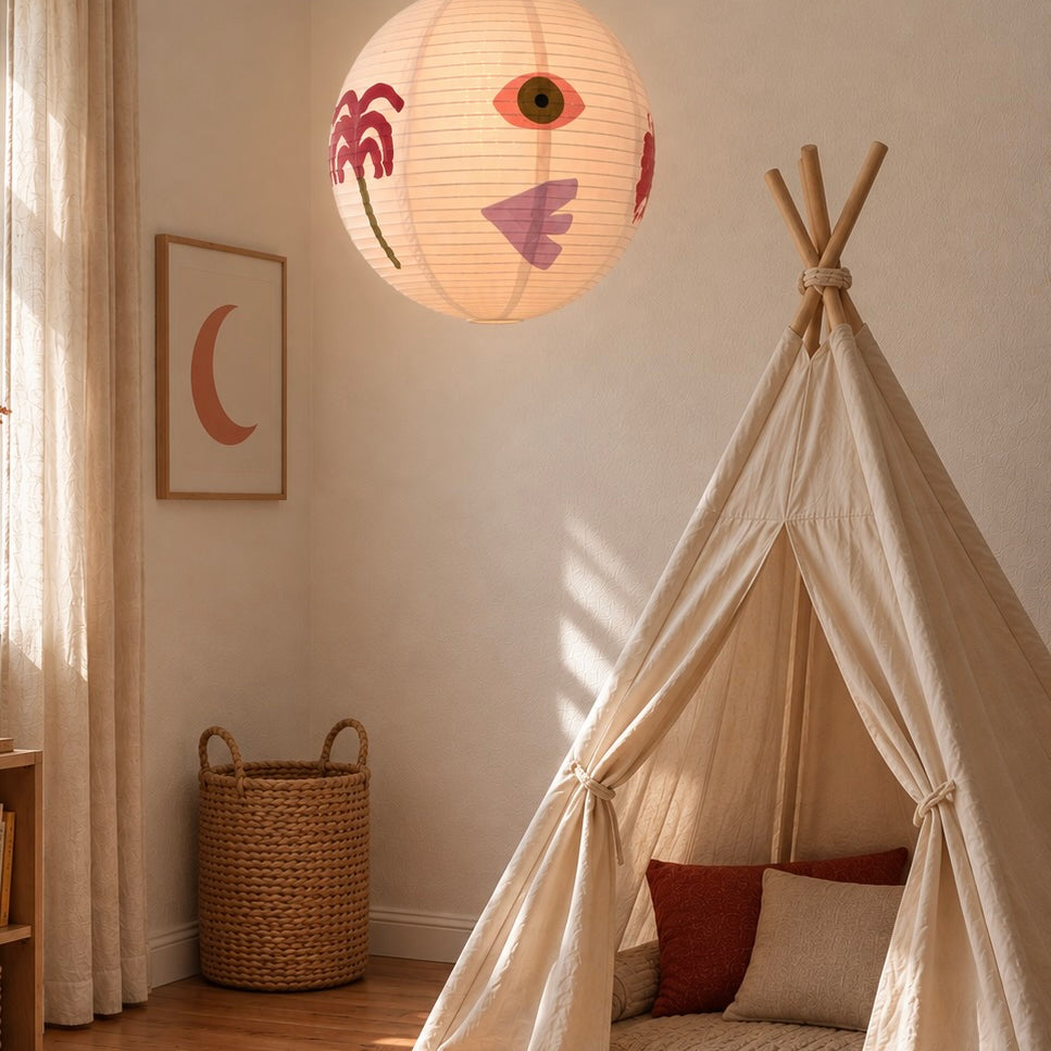 Papierlampe Mediterran