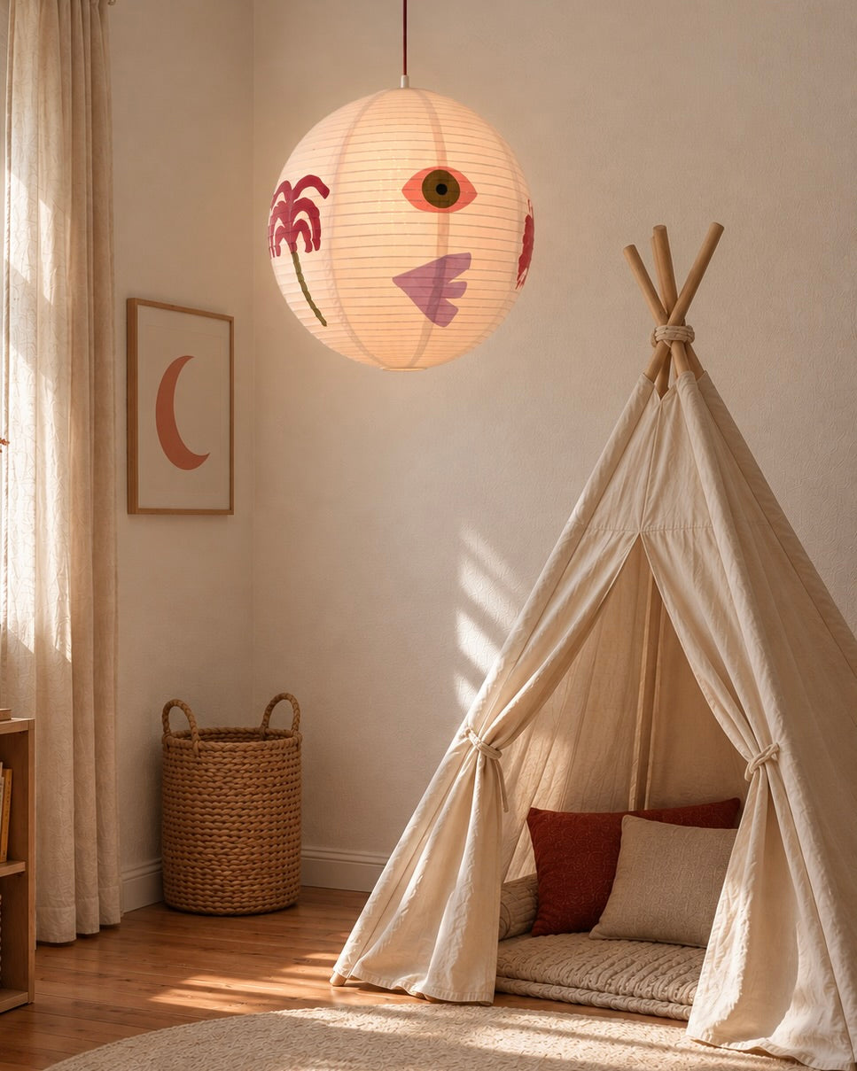Papierlampe Mediterran