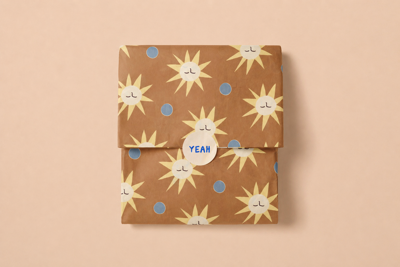 Sonne-Mond Geschenkpapier