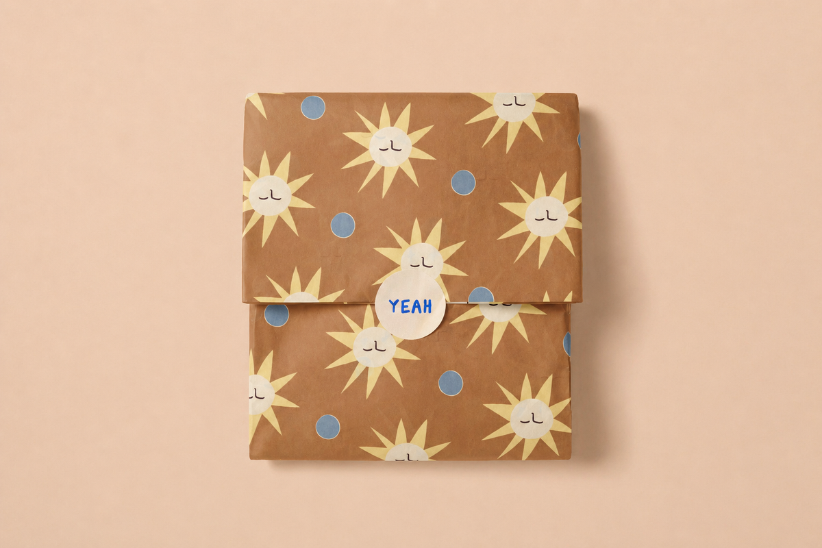 Sonne-Mond Geschenkpapier