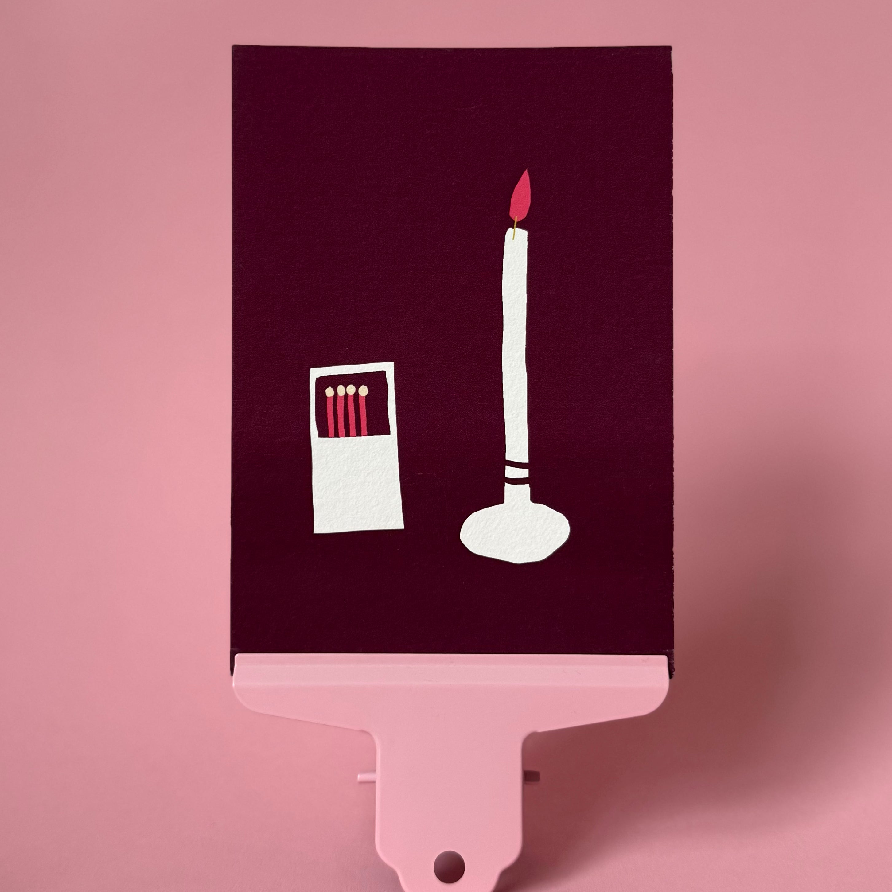 Postkarte Kerze