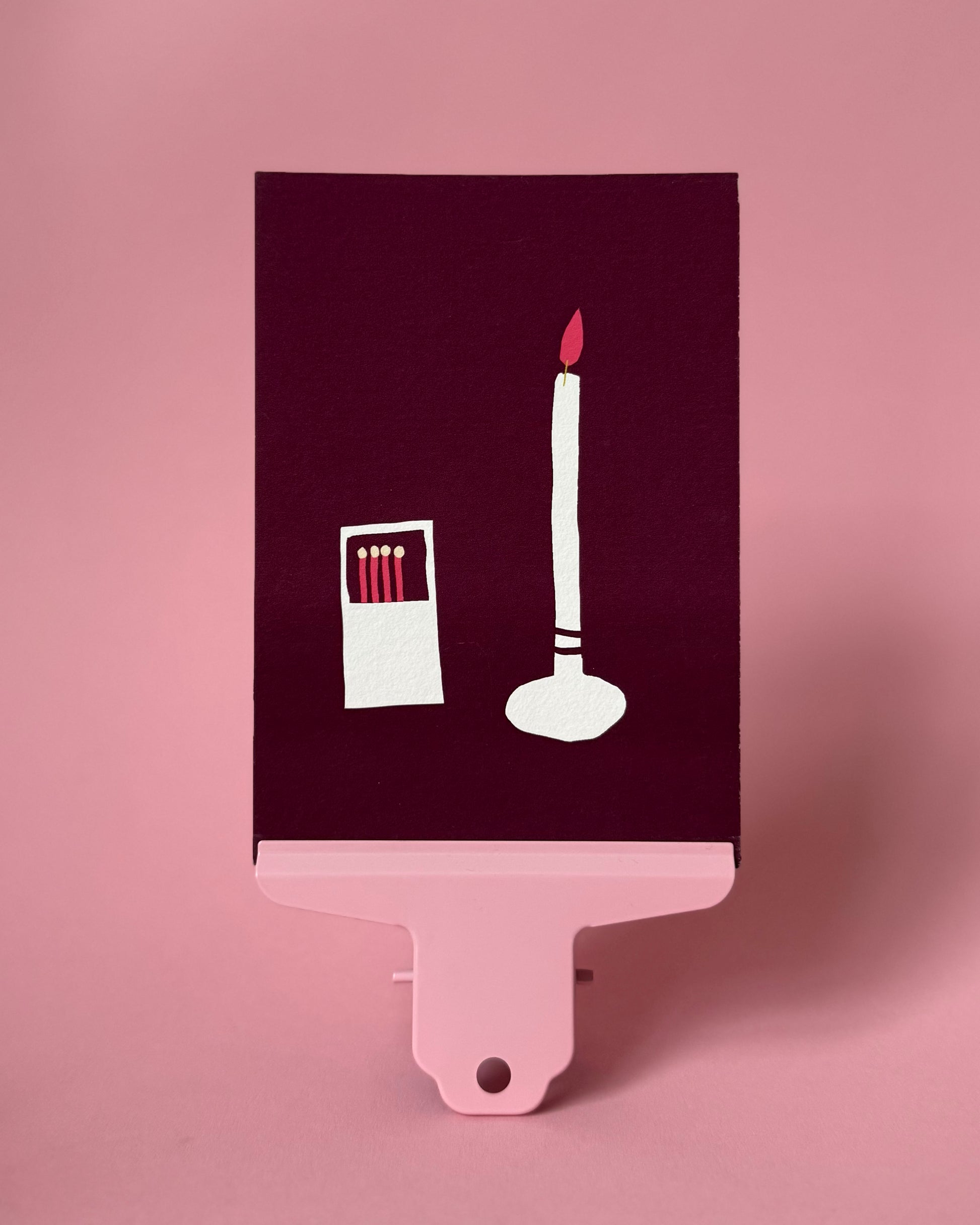 Postkarte Kerze