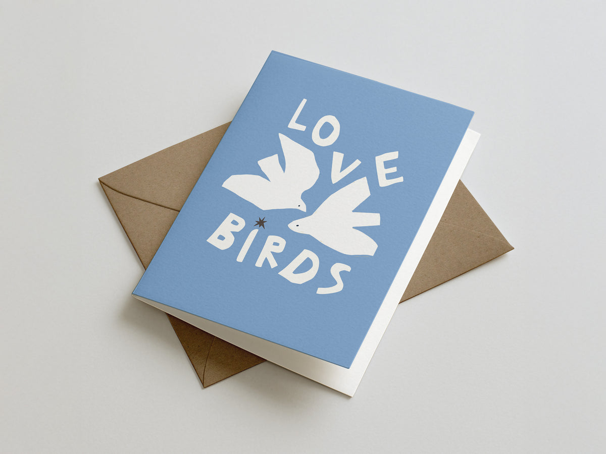 Klappkarte Love Birds